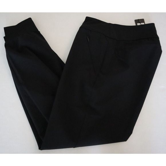 adidas GK2391 Women’s Sz Medium Black Stretch Woven Golf Jogger Pants - Picture 11 of 12